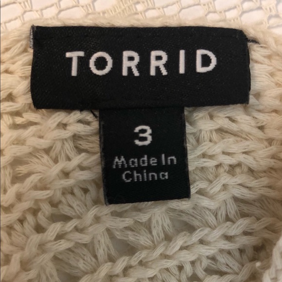 Torrid Size 3 Cotton Blend Fringed Vest - Picture 3 of 6